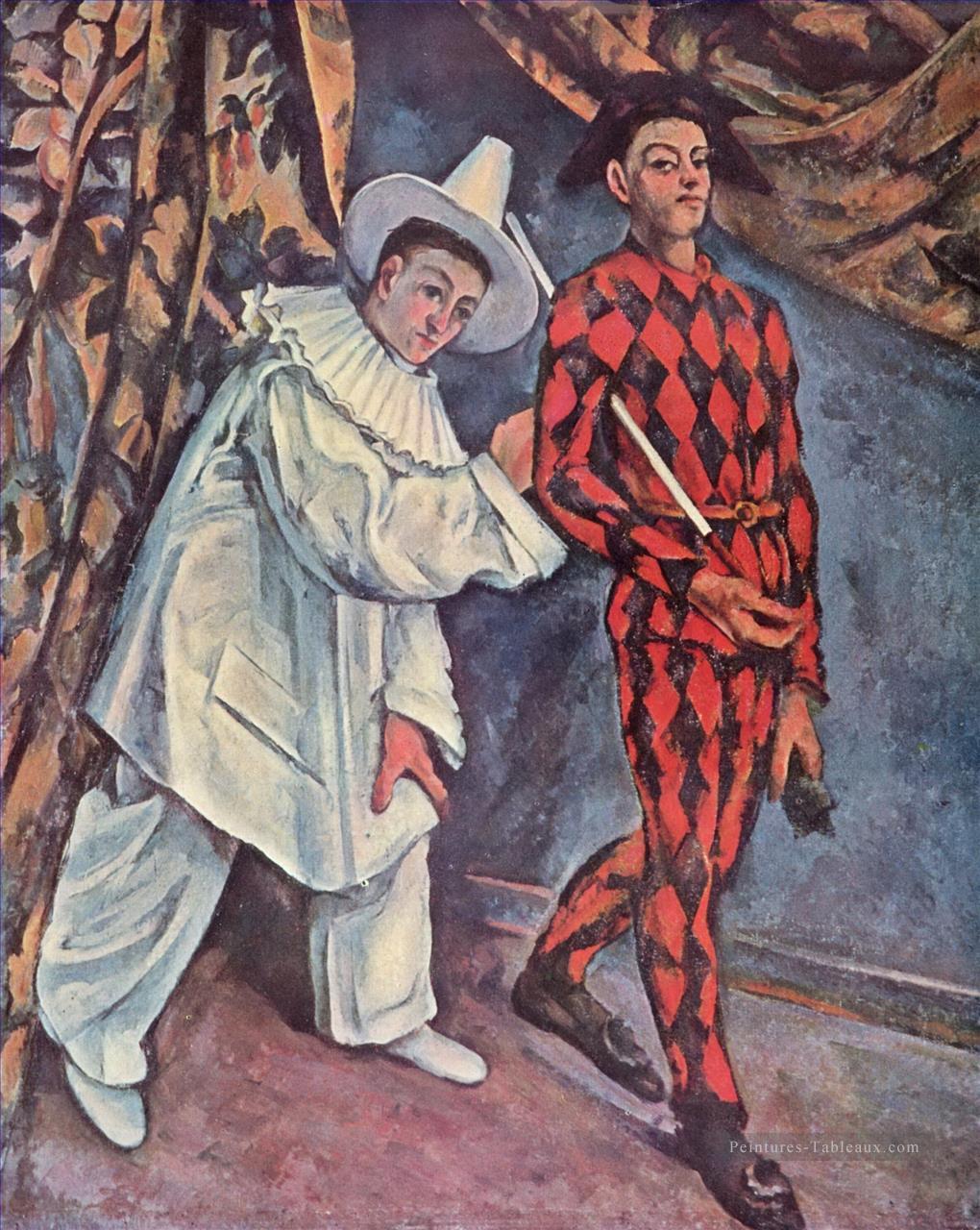 Pierrot et Harlequin Mardi Gras Paul Cézanne Peintures à l'huile